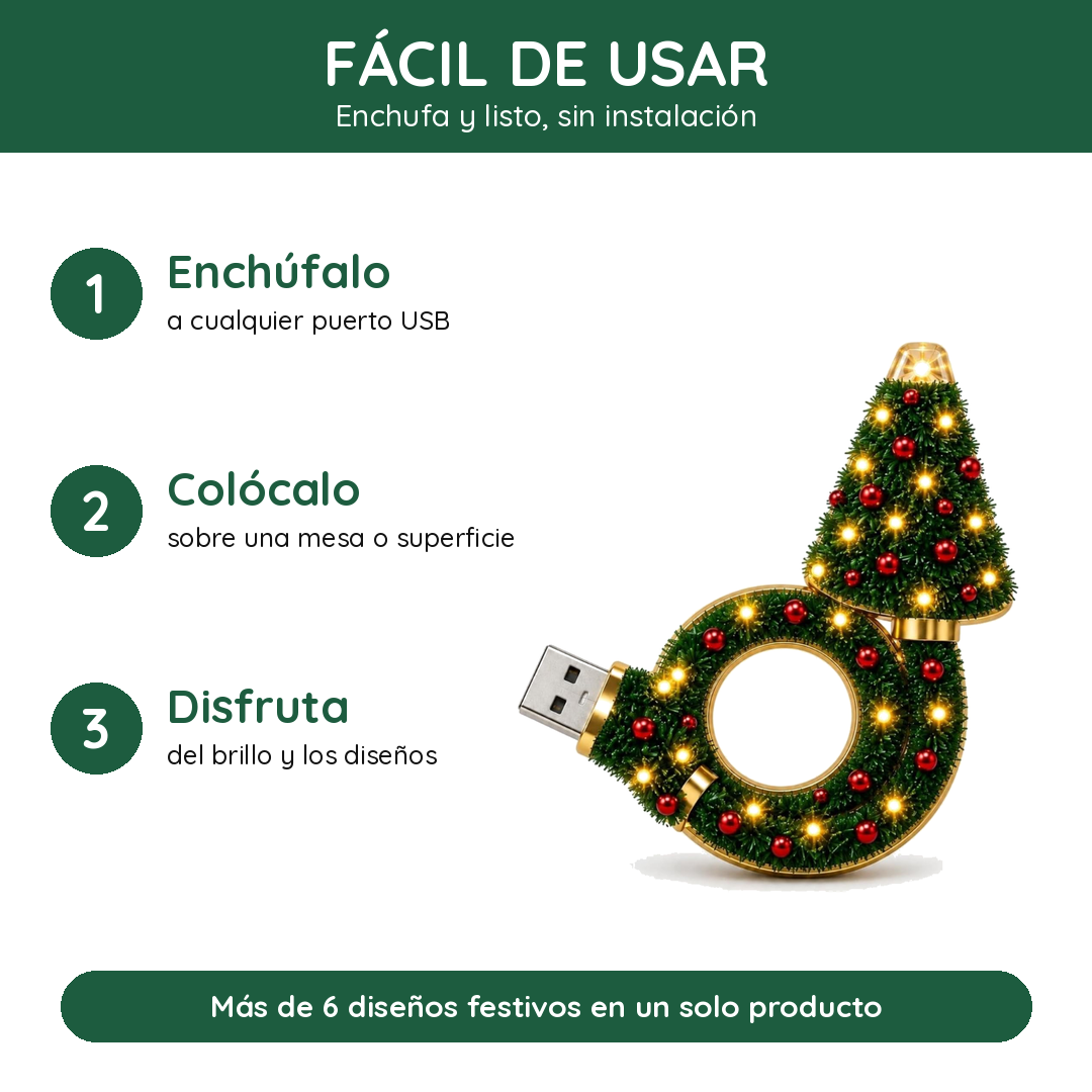 Proyector Navideño USB Luzmia: convierte tu salón en una escena de invierno