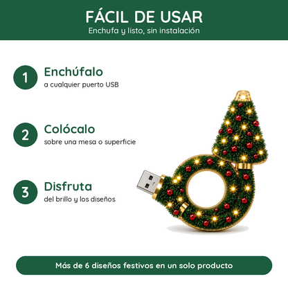 Proyector Navideño USB Luzmia: convierte tu salón en una escena de invierno